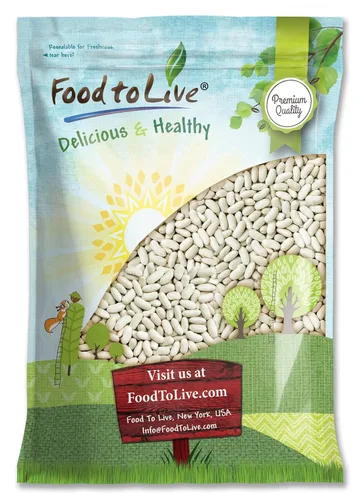 Vista 5 de Food to Live - Frijoles Cannellini, 1 libra de frijoles blancos secos, germinables, veganos, kosher, comida para sirt, a granel. Rico en fibra