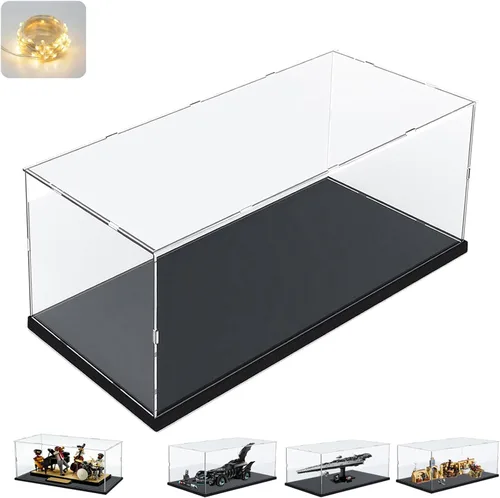 Vista 19 de Vitrina de acrílico transparente engrosada para coleccionables de Lego 75328 75976 Minifigure, caja transparente de autoensamblaje a prueba de polvo