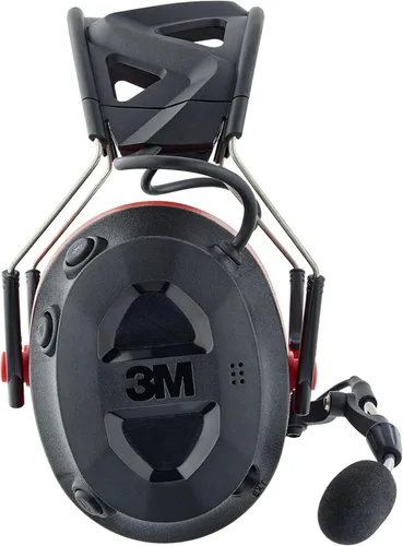 Vista 13 de 3M Pro-Comms - Protector auditivo electrónico, orejeras inalámbricas con tecnología Bluetooth y micrófono de brazo externo con cancelación de ruido