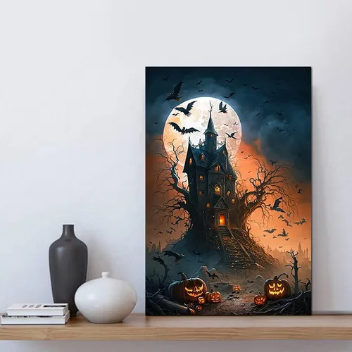 Vista 3 de Lienzo decorativo para pared, diseño de flores y colibríes, póster fino, pintura moderna estética, imagen de dormitorio, arte decorativo, lienzo