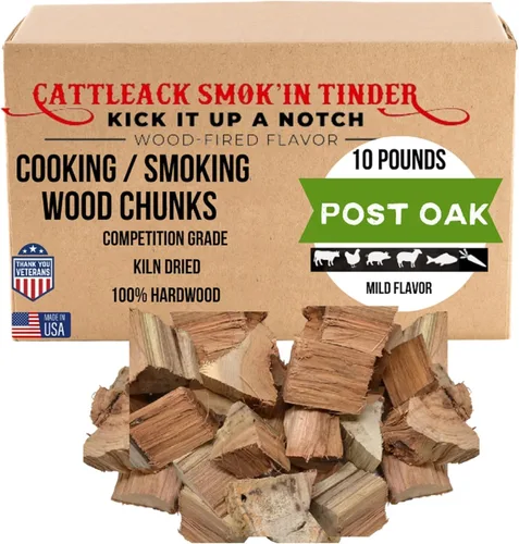 Vista 10 de Cattleack Smok'in Tinder Trozos de madera para ahumar carne, eleva tu barbacoa con trozos de parrilla de primera calidad, aproximadamente 10 libras
