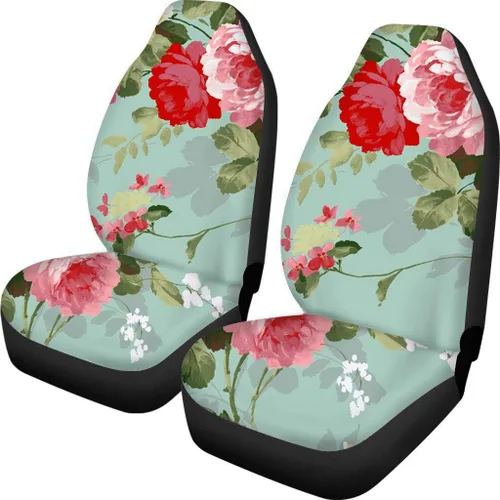 Vista 17 de Juego de 2 fundas de asiento delantero de automóvil, con diseño de bandera estadounidense, juego de 2 accesorios automotrices extraíbles, ajuste