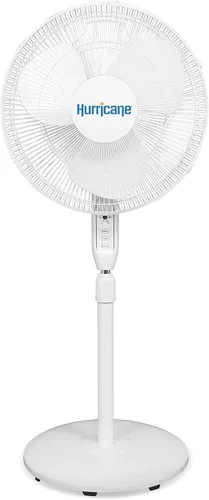 Vista 13 de Hurricane Pro Ventilador de pie oscilante de metal de alta velocidad con configuración de 3 velocidades, 20" - Unidad de pedestal de enfriamiento