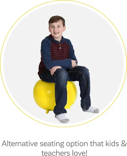 Vista 2 de Diversión y función: pelota para silla - Silla de pelota de yoga para niños - Asiento flexible para aula, escuela primaria y secundaria - Silla