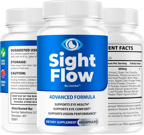 Vista 8 de Sight Flow - Cápsulas para ojos de fórmula avanzada, suplemento oficial de SightFlow Pills de apoyo premium, todos los ingredientes naturales