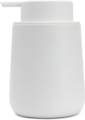 Vista 11 de Dispensador de jabón cuadrado de resina negro mate de 15 onzas para cocina