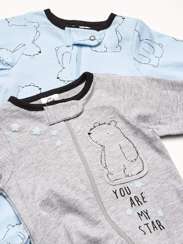 Vista 2 de Gerber Sleep n Play - Mamelucos para niños bebés paquete de 4