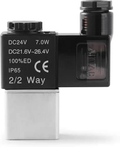 Vista 2 de Control fluido AirTAC 2V025-08 1/4" PT DC12V 2/2 de la válvula electromagnética manera normalmente cerrada