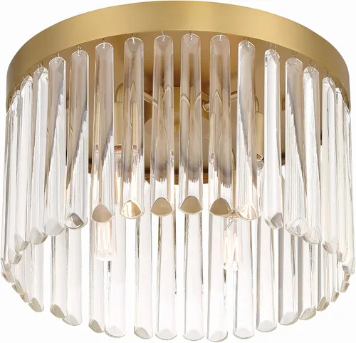 Vista 4 de Crystorama Emory - Soporte empotrado dorado moderno con 4 luces