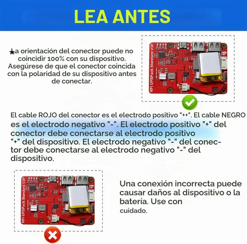 Vista 6 de 503040 3.7V Lipo Batería 600mAh Batería recargable de polímero de litio con conector JST PH2.0.000 in para dispositivo electrónico