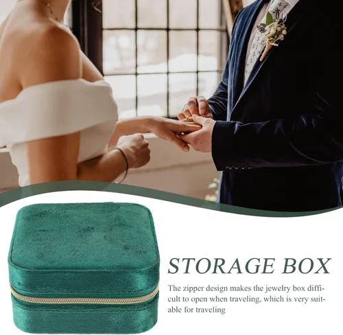 Vista 9 de IWOWHERO Box travel jewelry case mirror with jewelry storage leather jewelry organizer joyeros organizador de mujer mirror with storage jewelry