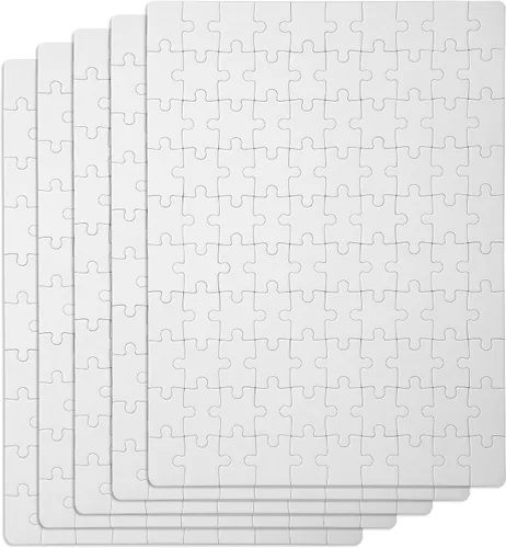 Vista 7 de Mr. Pen - Rompecabezas en blanco, paquete de 5, 100 piezas/paquete, 10.6" x 14.2" pulgadas, rompecabezas blanco, rompecabezas en blanco