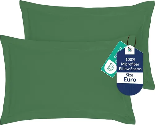 Vista 39 de Royale Linens Paquete de 2 fundas de almohada de tamaño estándar de 20 x 26 pulgadas, microfibra cepillada, fundas de almohada de cama, resistentes