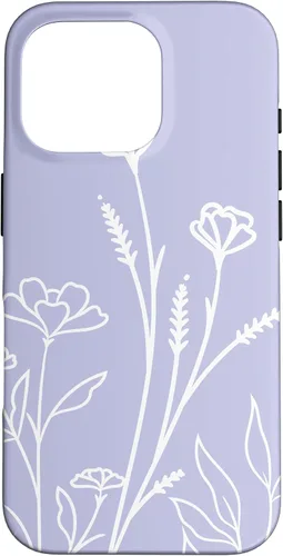 Vista 20 de Summer Wildflowers Pattern Pastel Design Floral Periwinkle Case for iPhone 17