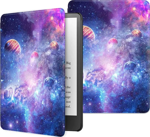 Vista 30 de Funda para Kindle básico de 6 pulgadas (11.ª generación), múltiples ángulos, piel sintética, delgada, con función de encendido y apagado automático