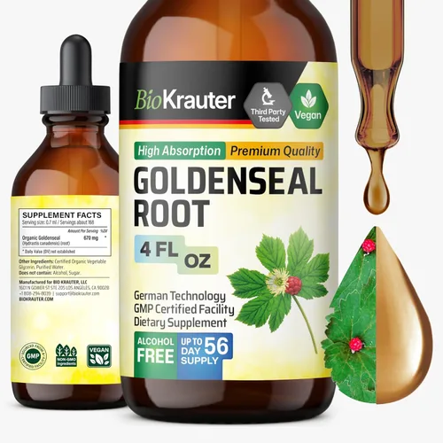 Vista 10 de Tintura de raíz Goldenseal para apoyo inmunológico