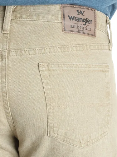 Vista 4 de Wrangler Authentics - Jeans clásicos de 5 bolsillos y corte relajado y flexible, para hombre