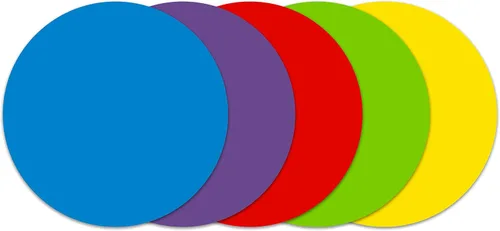 Vista 2 de Calcomanías de punto de borrado en seco, colores surtidos, 11 pulgadas, paquete de 5/(40520)