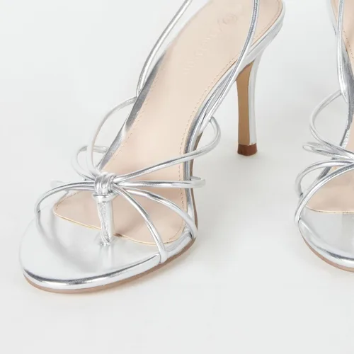 Vista 7 de The Drop Sandalias de tacón con tiras y cordones Archie para mujer