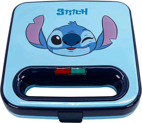 Vista 6 de Uncanny Brands Disney Lilo y Stitch Máquina para Hacer Waffles - Haz Waffles de Lilo y Stitch - Electrodoméstico de Cocina