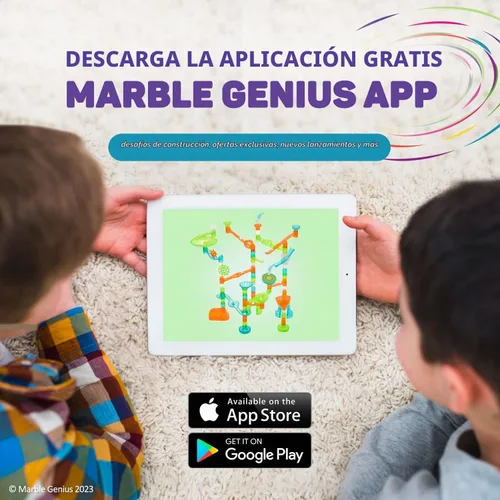 Vista 5 de Marble Genius Juego de accesorios de canicas, 60 piezas