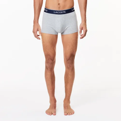 Vista 5 de Lacoste Traje de baño de algodón elástico tricolor para hombre, paquete de 3