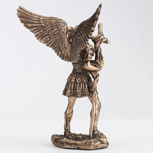 Vista 7 de Veronese Design - Figura de resina en miniatura de arcángel Gabriel de 3 1/2 pulgadas