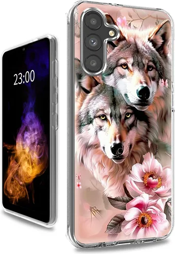 Vista 46 de Funda transparente para Samsung A15 5G de 6.5 pulgadas, doble capa protectora a prueba de golpes de PC transparente de silicona suave