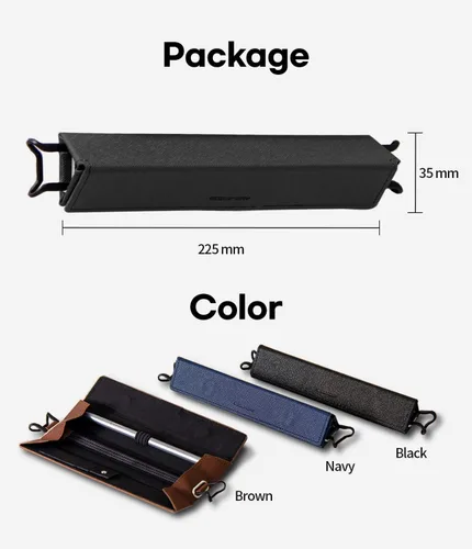 Vista 8 de Goospery [Soporte + soporte] Funda para Apple Pencil de 1ª y 2ª generación con cierre magnético, funda de piel elástica compatible con iPad Pro 12.9