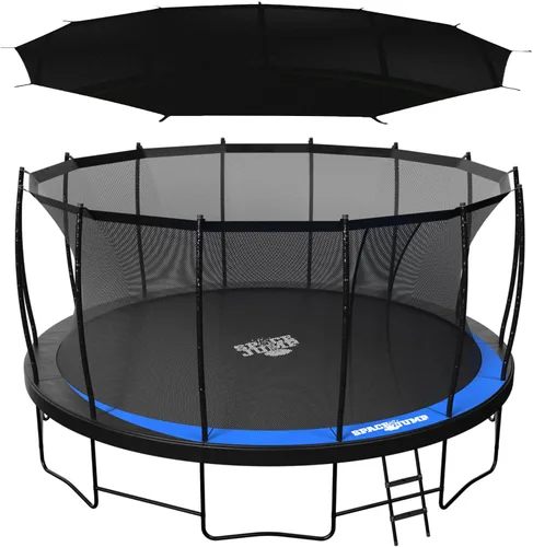 Vista 19 de SpaceJump Lunar Trampolín para exteriores, 8 pies, 10 pies, 12 pies, 14 pies, gorila redonda de 16 pies con red de seguridad, accesorios opcionales