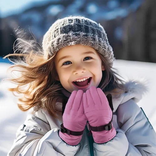 Vista 33 de AMYIPO - Guantes de invierno para niños y niñas, ideales para esquí, nieve, snowboard