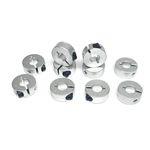 Vista 7 de Collar de eje de aleación de aluminio de bloqueo de collar de eje de bloqueo Tornillo para guía de eje de varilla lineal de 0.315 in, 10