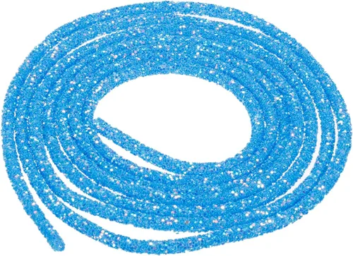 Vista 36 de MECCANIXITY Cuerda de lentejuelas con purpurina de 2.5 yardas, 6mm, 0.24 pulgadas, cuerda de tubo de lentejuelas con diamantes de imitación