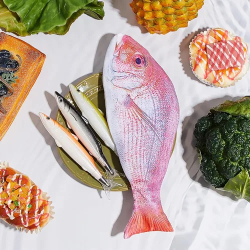 Vista 5 de Outus Estuche para lápices de pescado, novedosa bolsa para bolígrafos de pescado, monedero de pescado, divertido estuche para lápices con forro