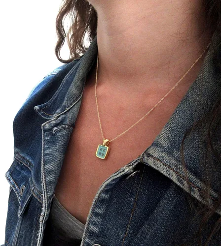 Vista 6 de Mark Poulin Gold Anniversary Necklace - 50 Year Anniversary on 20" gold filled chain