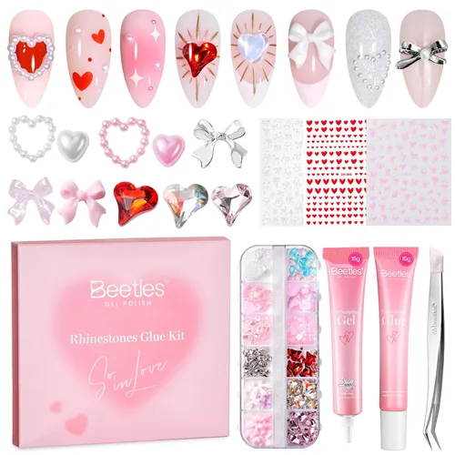 Vista 14 de Beetles - Gel de uñas sólido constructor, gel transparente 3D de 1.06 onzas para esculpir, gel de construcción de gel duro con polvo de uñas