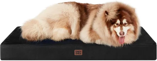 Vista 12 de EHEYCIGA Cama ortopédica impermeable para perros de 35 x 23 pulgadas, cama de espuma viscoelástica para perros de tamaño grande, alfombrilla lavable