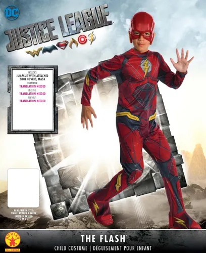 Vista 2 de Rubie's disfraz infantil de Flash Liga de la justicia, S, Multicolor
