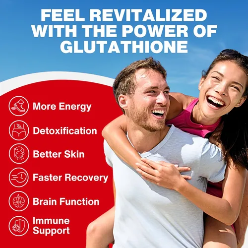Vista 4 de Spray de glutatión liposomal líquido, suplemento de glutatión de máxima absorción con NAC, Ashwagandha, glutamina, ácido ascórbico, fácil uso