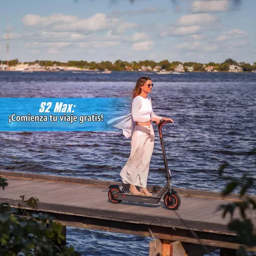 Vista 8 de Hiboy S2 MAX Adult Electric Scooter, 500W Motor, 40.4 Miles Long Range 19 Mph Top Speed, 10" Pneumatic Tire, Foldable Commuter E-Scooter with Dual