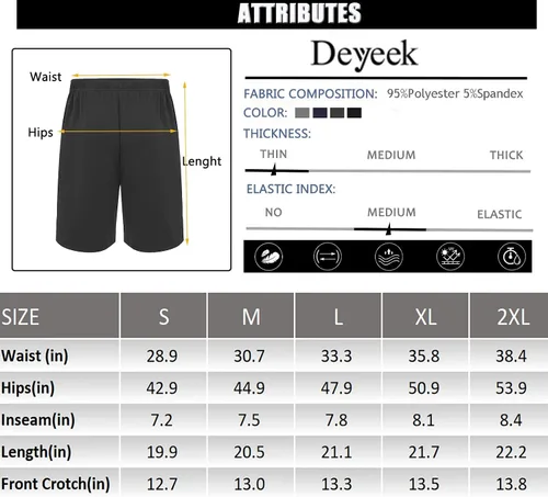 Vista 6 de Deyeek Pantalones cortos de baloncesto para hombre, con cremallera lateral, pantalones cortos de baloncesto para después de la cirugía, pantalones