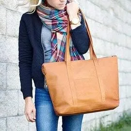 Vista 6 de Le Donne Bolso de mano mediano de cuero - Bolso de mujer de cuero Vaquetta colombiano