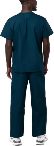 Vista 2 de Adar Universal Unisex Scrubs Unisex Drawstring Scrub Set