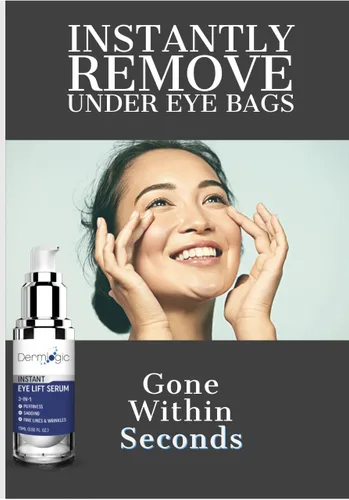 Vista 5 de Tratamiento rápido de hinchazón debajo de los ojos y ojeras: reduce instantáneamente la apariencia de bolsas hinchadas para los ojos, patas de gallo
