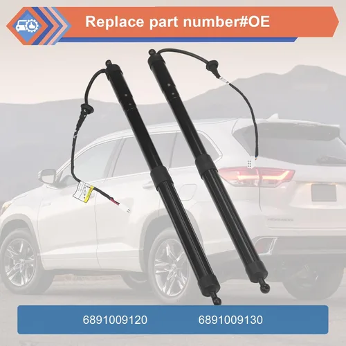 Vista 2 de Izquierda y derecha eléctrica trasera trasera trasera Power Liftgate Support Struts Chocks Compatible con 2014-2019 Highlander, Reemplazar #