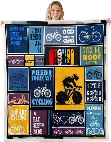 Vista 15 de Golf Fleece Blanket,Vintage Sports Game Golf Club Player Silhouette Bed Blanket for Adults Teens,Rustic Lake House Boating Beige Black Room
