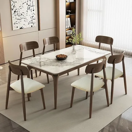 Vista 2 de Juego de 2 fundas impermeables para sillas de comedor, fundas elásticas extraíbles y lavables para sillas de comedor para el hogar, restaurante