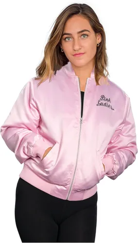 Vista 9 de Mad Engine Grease - Chaqueta de disfraz rosa para mujer, disfraz de los años 50, disfraz de Halloween para mujer