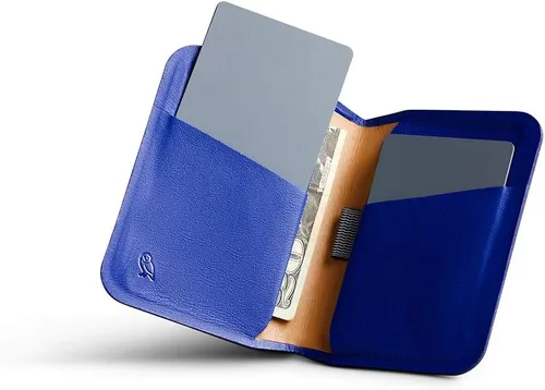 Vista 3 de Bellroy Apex - Funda delgada (billetera delgada de piel plegable, protección RFID), PepperBlue, Cartera Rfid