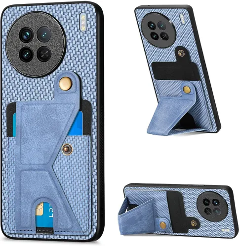 Vista 219 de Funda para Oppo K10x / OnePlus Nord CE 2 Lite 5G Funda para Realme 9 5G / 9 Pro / Q5 / V25 Funda de piel sintética con ranuras para tarjetas